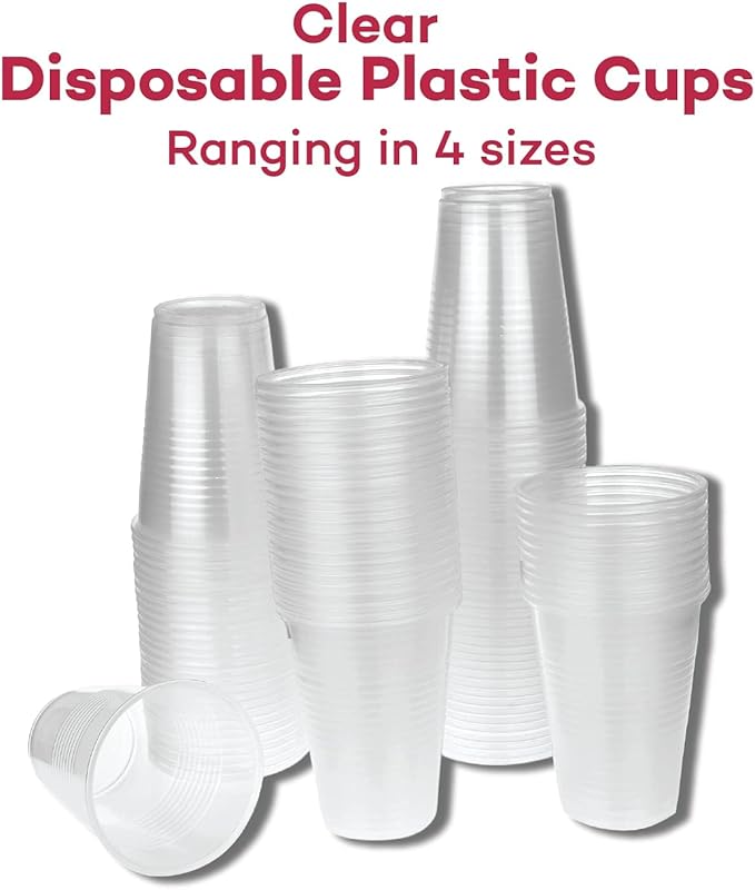 Dealmed 5 oz. Disposable Plastic Cups – 100% Recyclable Cups for Doctor's Offices, School Nurse's, Hospitals, at Home and More (Pack of 200)