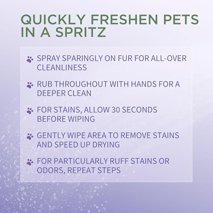 Citrus Magic Pet Small Pet Spritz Refresher, Odor Eliminator, and Conditioner, Furry Fresh, 4-Ounce, Pack of 3