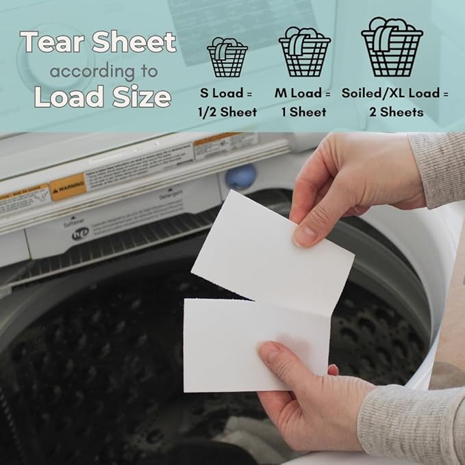 ME Mother Earth Laundry Detergent Sheets Essential for Travel, No Mess, Space Saving, Convenient, Concentrated, Liquidless, Hypoallergenic, Plastic-Free, Eco-Friendly (Fresh Linen 150 Loads)