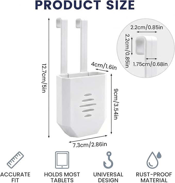 Toilet Tablet Holder,Toilet Tank Tablet Holder,Toilet Bowl Tablet Holder,Tank Caddy,Toilet Tank Cleaner Holder,Water-Resistant Plastic,For Placing And Protecting Your Toilet Cleaning Tablets