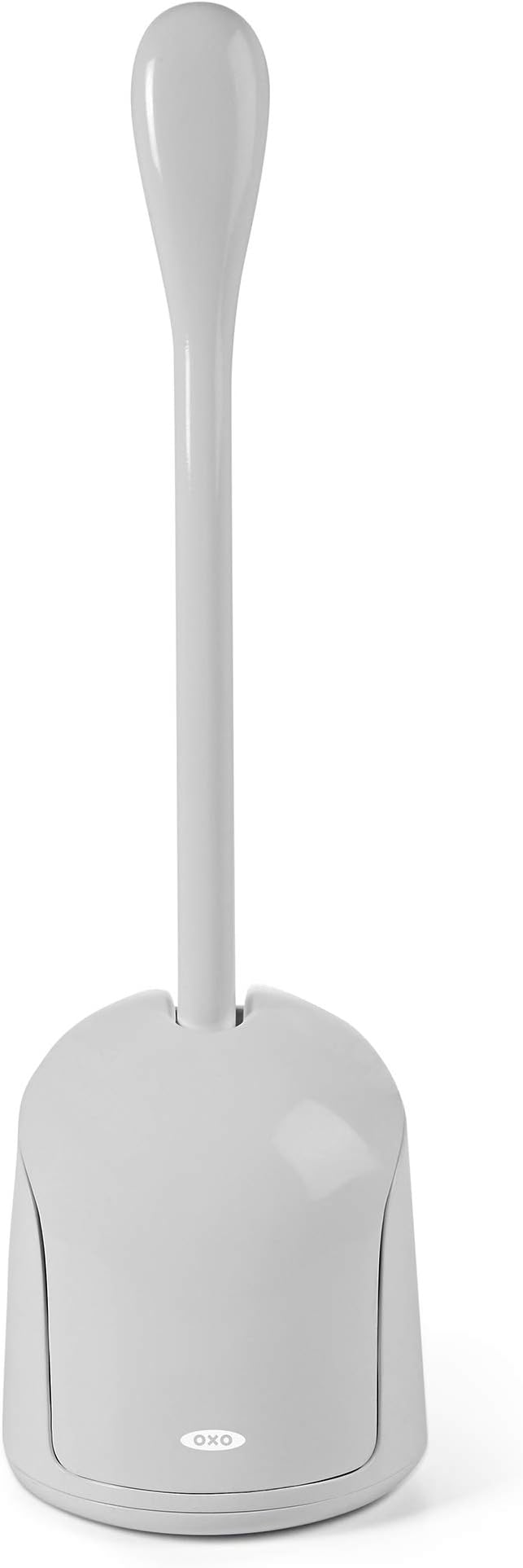 OXO Good Grips Set Toilet Brush & Plunger Combo, White and Good Grips Compact Toilet Brush & Canister - Gray