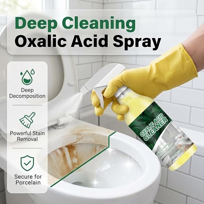 SENOY Powerful Stain Removal Cleaner Spray, 100ml/3.38 fl.oz Multipurpose Stain Removal Spray, Powerful Cleaning Foam Cleaner for Bathroom, Kitchen, Bathtub, Toilet, Porcelain, Tiles (2pcs)