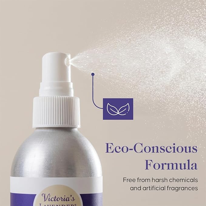 Victoria's Lavender Room Fragrance Spray - Air Freshener & Odor Eliminator - Lavender Spray - Luxury Essential Oil Scent for Home & Bathroom - Aromatherapy Relaxation & Stress Relief - 1 Pack, 4 oz