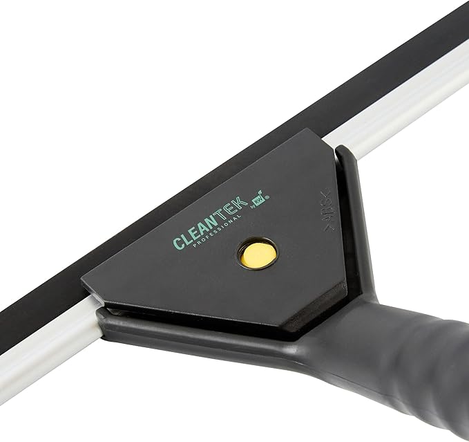 Restaurantware-Clean Tek Professional 13.78 Inch Window Squeegee, 1 Window Cleaning Squeegee with Rubber Blade - All-Purpose, for Mirror Or Glass Door, Black Plastic Wiper with Aluminum Frame