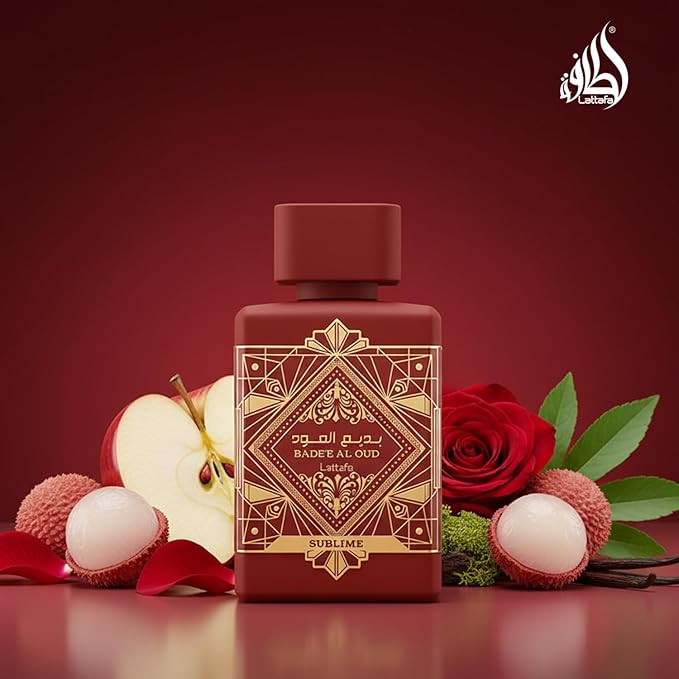 Lattafa Bade'e Al Oud Sublime - Tropical, Fruity, Fresh, Vanilla - Eau de Parfum Long-Lasting Fragrance for Unisex, 3.40 Ounce / 100 ml