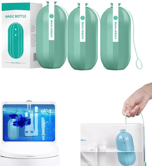 Toilet Cleaner – Automatic Hands-Free Toilet Tank Cleaning Device, Bowl Freshener That Reduces Stains,Long-Lasting Drop-In Cleaner for Home & Business (3)