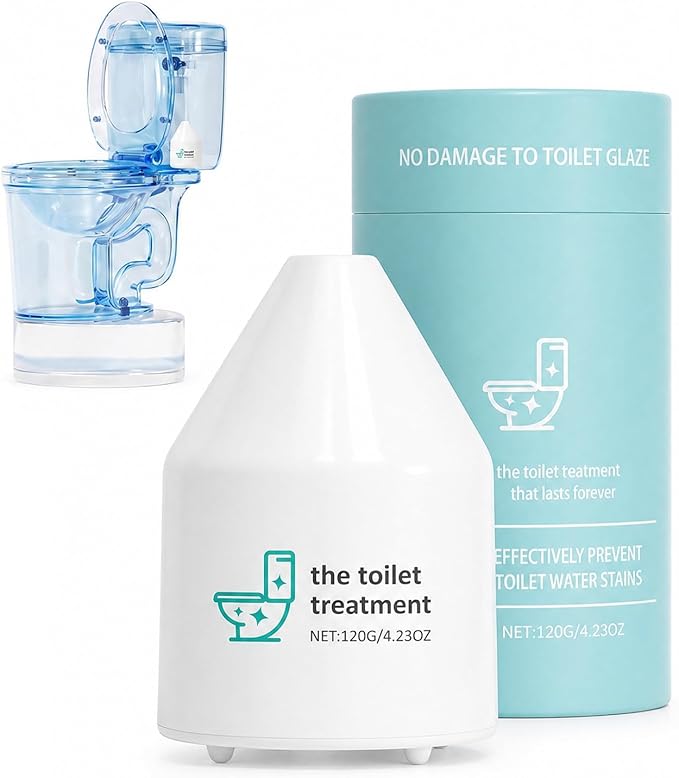 Toilet Cleaner, Household Cleaning Solution, Toilets Bowl Cleaning Reduces Hard-Water Stains & Odor, Automatic Refreshes Toilets, Long-Lasting Bowl Cleaner Fresh Scent, White