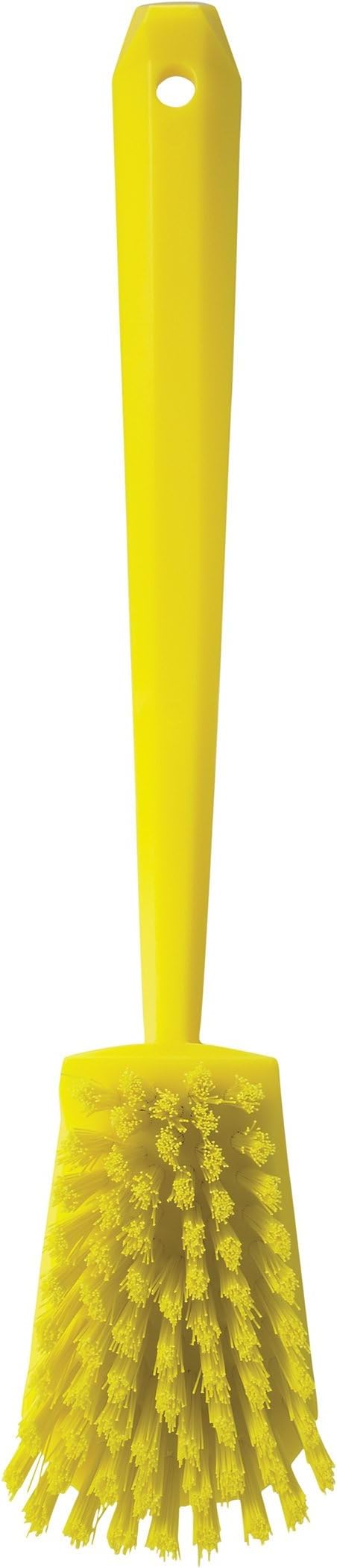 Vikan 41866 Brush,Washing,Stiff,15.75",PP/PBT,Yellow