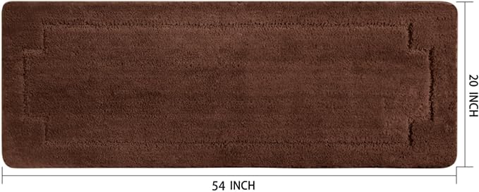 Bath Rugs Bathroom Mat Soft Absorbent Plush Shaggy Soft Floor Non Slip Shower Bath Tub Machine Washable
