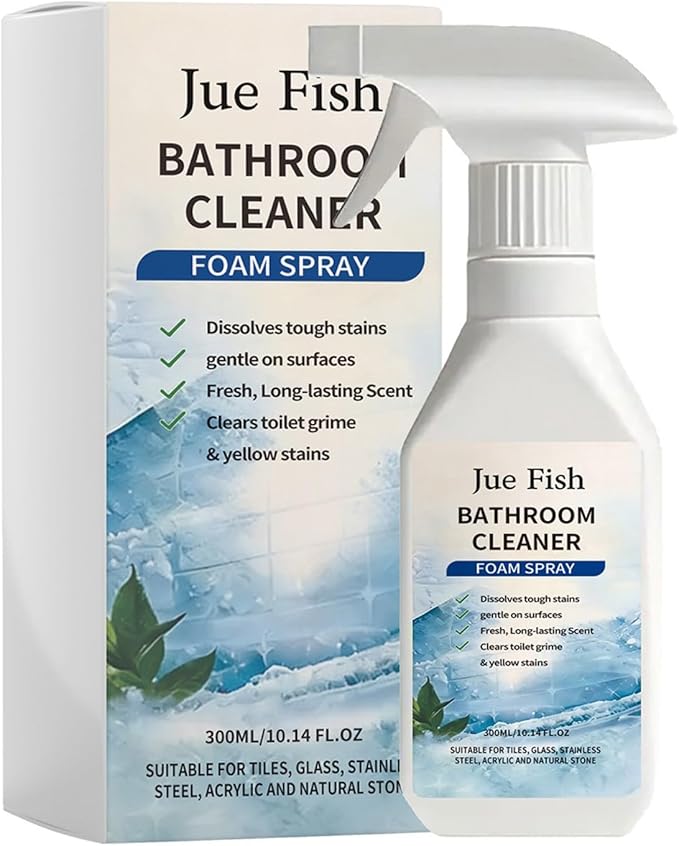 Bathroom Scale Remover Cleaner Spray Spray for Shower Glass Tile Toilet Stainless Steel Limescale Hard Water Stain Cleaner Deep Cleaning Solution