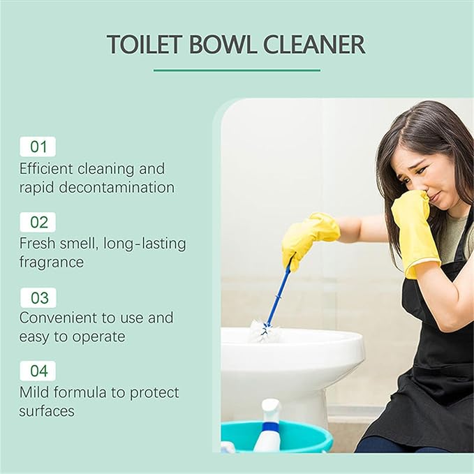 Toilet Scale & Odor Fresh Cleaner, Deep Cleaning Action, Fast-Acting Formula for Stains & Odor (1 Pcs)