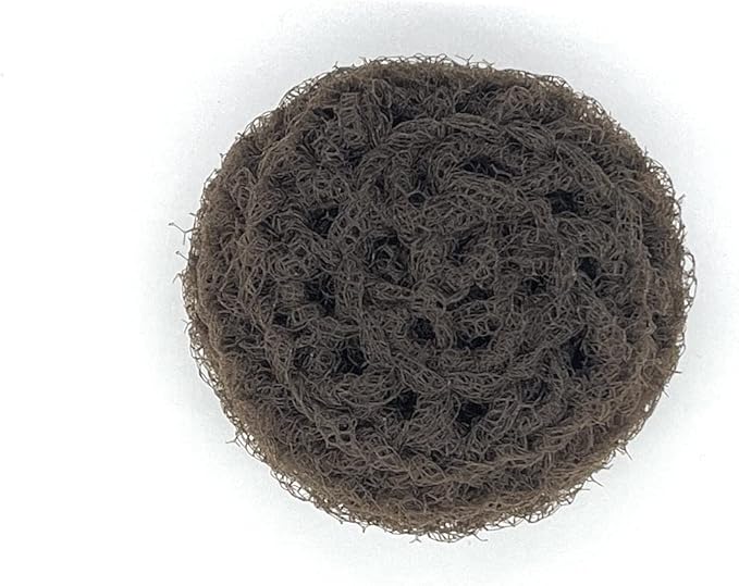 Set of 3 Nylon Net Dish Scrubbies (Brown)