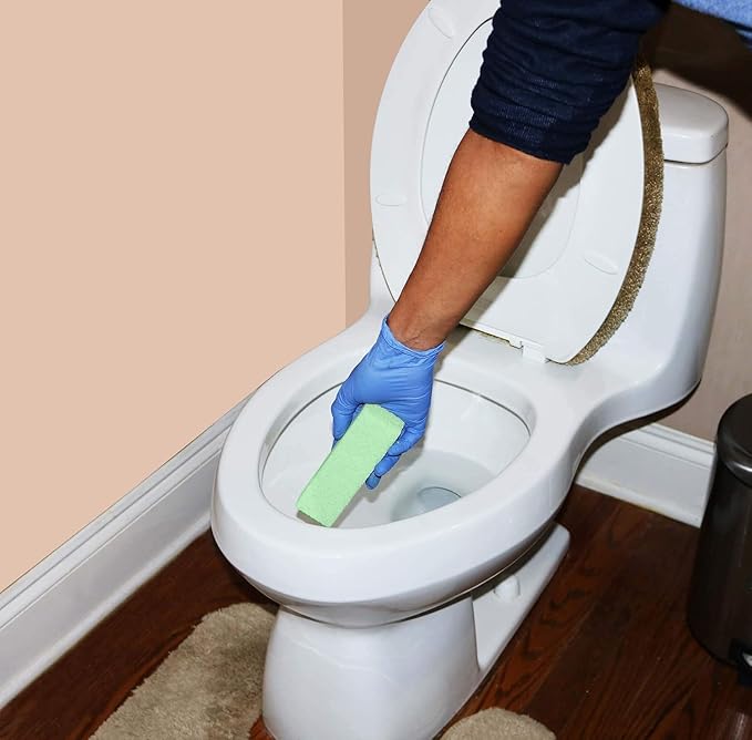 Compac's Magic-Stone Porcelain Cleaning Stick - Toilet Bowl Cleaner, Advanced Green Technology, Handy Toilet Cleaner Easily Scrubs/Removes Stubborn Lime Stains from Porcelain or Bathroom Fixtures (1)