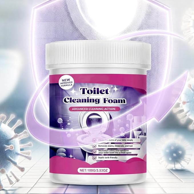 2026 Upgrade Fizz Clean Toilet Cleaner, Fizz Toilet Cleaning Foam, Fizz Cleaning Powder, Fizz Clean Foam Cleaner, Touch Free Foaming Foaming Powder – Bathroom Toilet Cleaning Powder (2pcs)