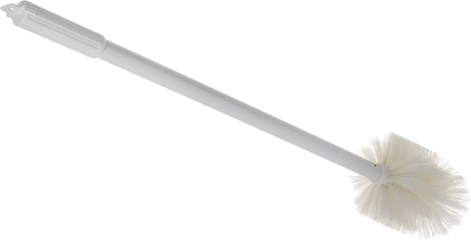 SPARTA Industial Tank Brush Pipe Brush, Drain Brush with Handle for Commercial Kitchens, Polyester Bristle, 5 Inch, White, (Pack of 6)
