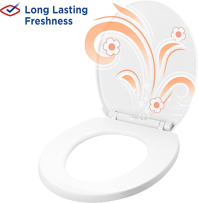 Clorox Stay Fresh Pods - Tropic Breeze Air Freshener and Odor Eliminator for Stay Fresh Toilet Seat, Orange, 4-Piece