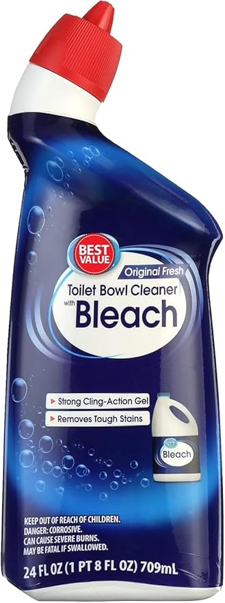 Toilet Bowl Cleaner Fresh Scent 24 Fl Oz Powerful Stain Remover Deep Clean Formula Limescale Rust Eliminator Deodorizing Bathroom Cleaner Septic Safe Toilet Cleaner