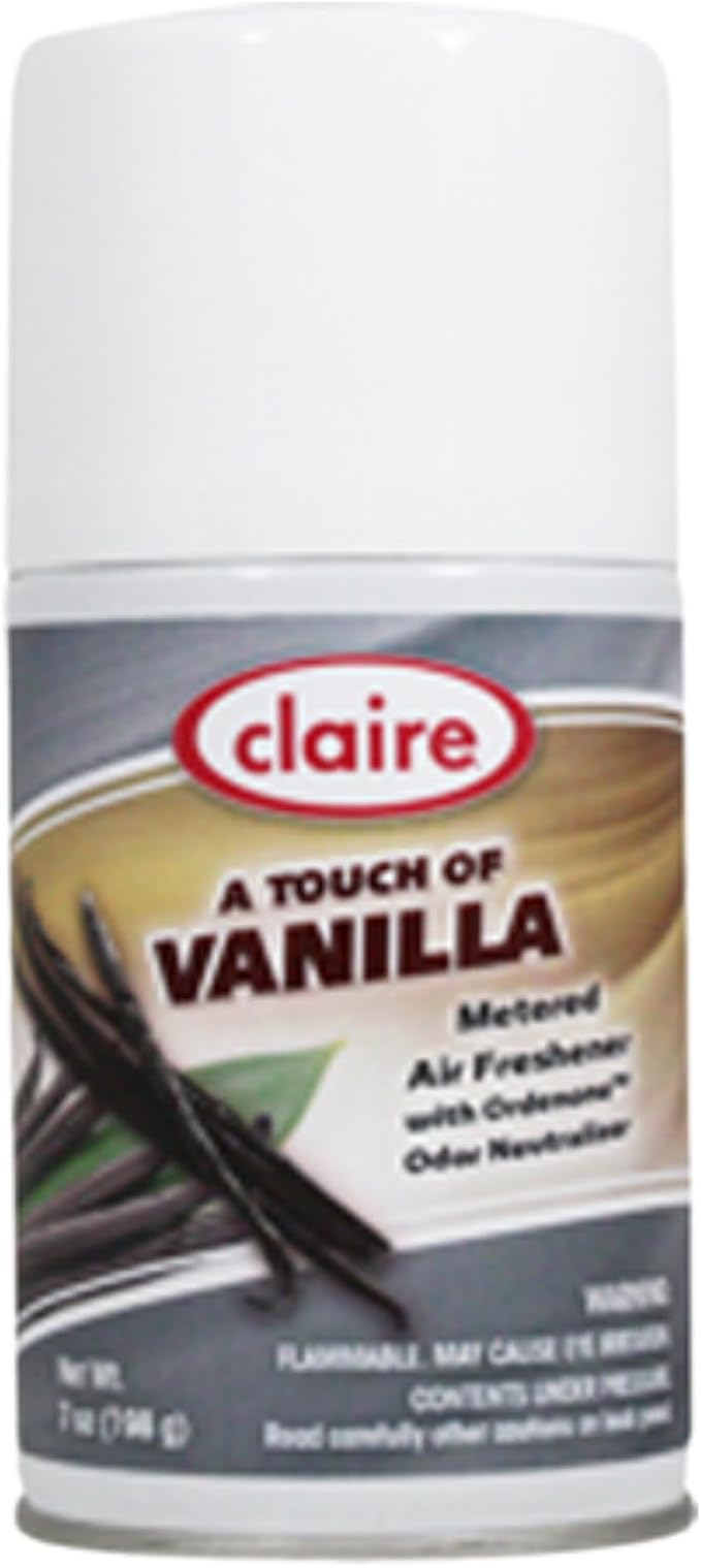 Claire CL108 A Touch of Vanilla Metered Air Freshener; 7 Oz. Net Wt, (1 Pack)