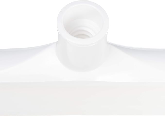 SPARTA 24" Floor Squeegee Replacement Head, Seamless Rubber with Rust-Free Plastic Frame for HACCP Compliance, Heavy-Duty Industrial Use, Thermoplastic Rubber, 24 Inches, White (Pack of 6)