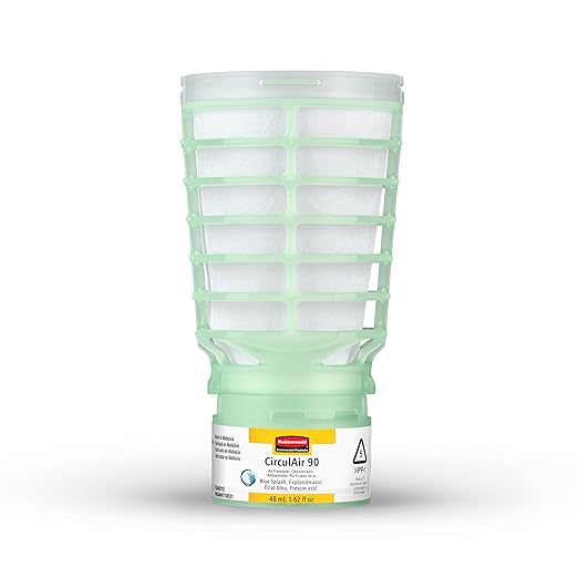 Rubbermaid Commercial Products TCell Air Freshener Refill Blue Splash Odor Neutralizing Long Lasting Battery Free Consistent for Restrooms in Restaurants/Schools/Airports/Offices