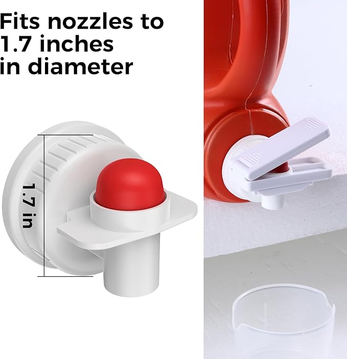 KMOUANTS [2 Pack] Laundry Detergent dispenser Nozzle Switch Holder, Upgraded Nozzles Switch Easily，detergent and softener accessories Fits Most Economic Sized Bottles、laundry room organization
