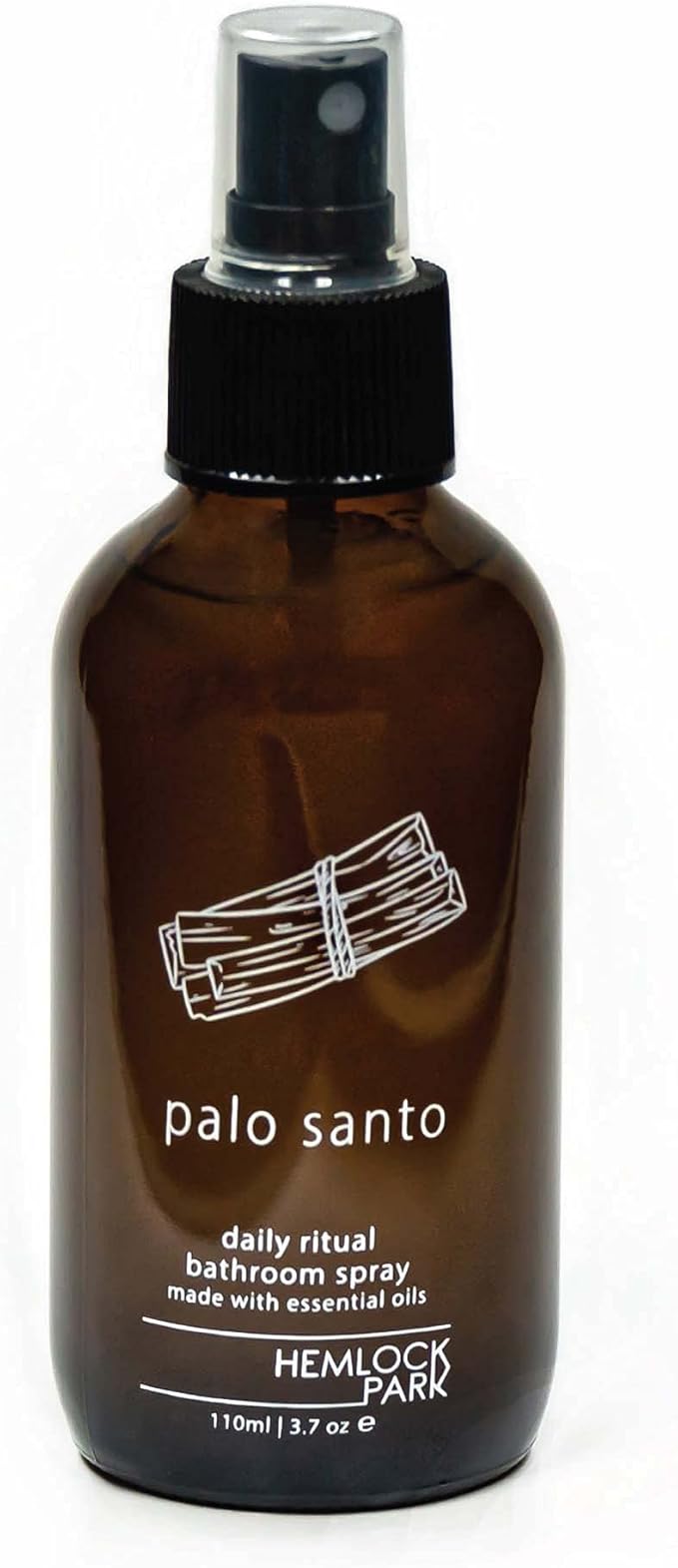 Hemlock Park Palo Santo Room & Linen Spray | Botanical Mist Crafted with Essential Oils | 4 oz Glass Bottle