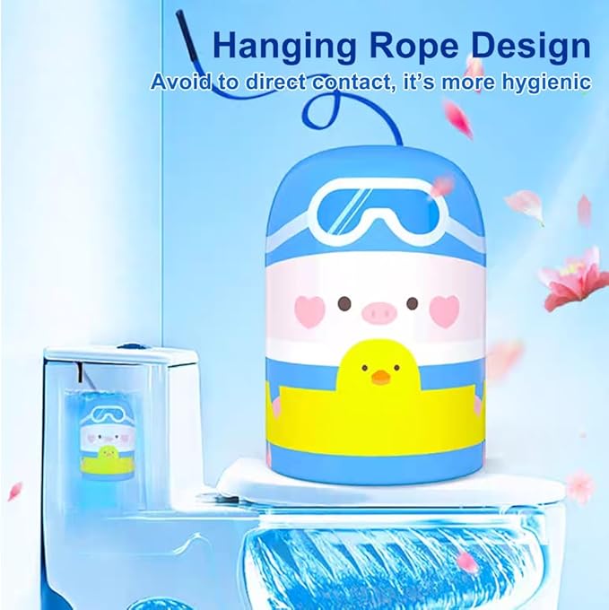 MZQZM Toilet Bowl Cleaner, 3 Pack Automatic Toilet Cleaner Bottle, Long-Lasting Deep Cleaning & Deodorized, Blue Ocean Scent