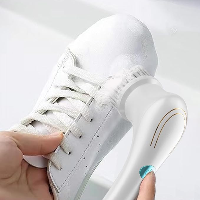 Electric Scrubber - Handheld Multifunctional Bathroom Cleaner, Powerful Shower Tool with Replaceable Brush Heads for Bathtub, Tile, Floor, Kitchen, Long Tail Household Cleaning Accessory