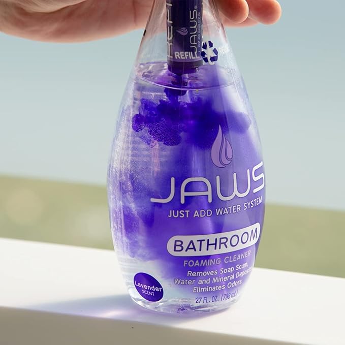 JAWS Foaming Bathroom Cleaner Refill Pack. Includes 2 Refill Pods. Refillable Cleaning Supplies.