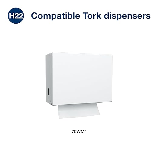 Tork Folded Windshield Paper Towel Blue H22, Extra Absorbent, 16 x 140 Towels, 192122