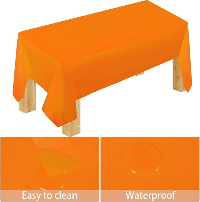 229PCS Orange Party Supplies Set Paper Disposable Plates Cups Plastic Spoons Forks Knives Orange Napkins for 30 Guests Disposable Party Dinnerware Sets for Wedding Birthday Parties