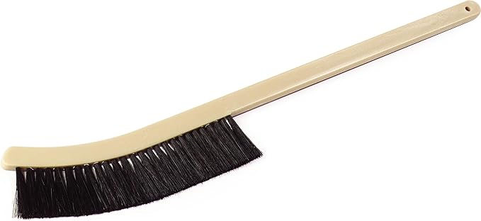 Carlisle FoodService Products 4541103 Plastic Block Narrow Radiator Brush, Horsehair/Polypropylene Bristles, 24" Length, 9" Brush Length, 2" Bristle Trim, Black (Case of 12)