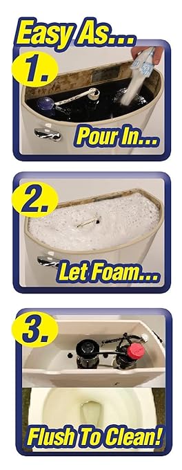 Hurriclean - HC-MO48 Deluxe 3-Pack New and Improved Automatic Toilet Tank Cleaner No Scrubbing