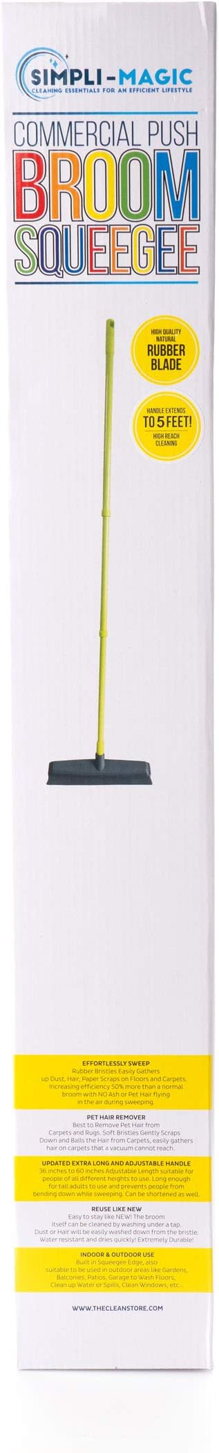 Simpli-Magic Fur Removing Push Broom with Squeegee