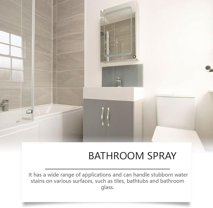 Heavy Duty Grout Cleaner for Shower, Foaming Bathroom Descaler, All Purpose Bathrooms Descaler Foam Cleaners, For Tub Floor Tile, Showers, Bathtubs