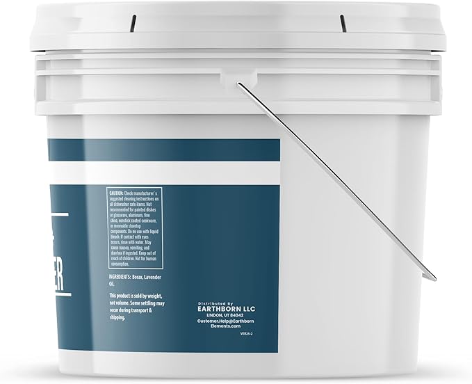 Earthborn Elements Borax with Lavender Essential Oil, 1 Gallon Bucket, Light & Refreshing Scent, Laundry Additive