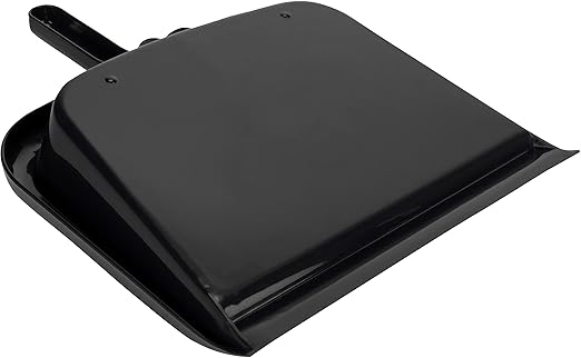 SPARTA Handheld Dustpan with Handle, Cleaning Essentials for Home and Commercial Use, 10", Black