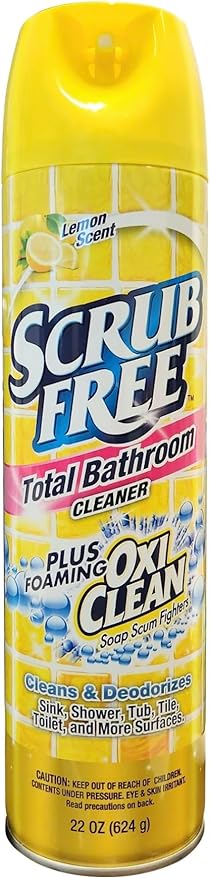 original Scrub Free Bathroom Cleaner with Clean, Lemon Scent, 22 oz