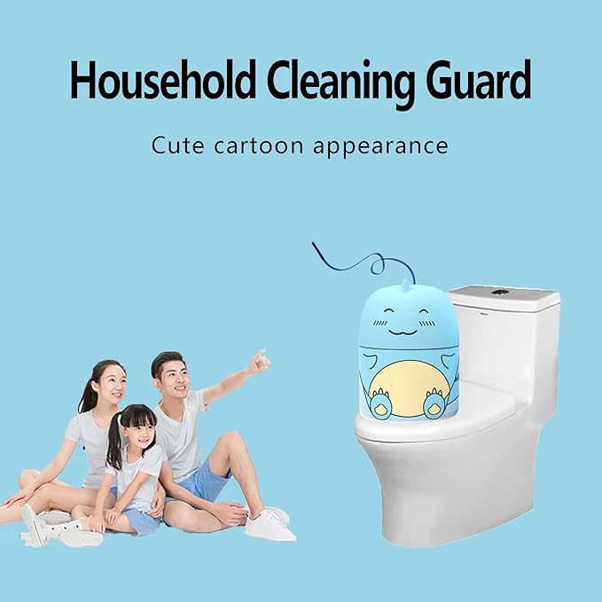 Toilet Bowl Cleaner Bottle Krazy Klean Pro for Tank Cleaner Blue Crazy Cleaning Cute Dinosaur The Works Toilet Bowl Cleaner Easy to Use Leaving Your Toilet Looking Fresh-Marine Scent