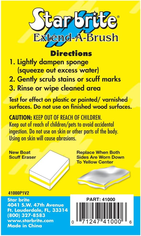 STAR BRITE Black Streak Remover & Degreaser + Magic Sponge Eraser 2 Pack - Super Charge Your Cleaning Kit