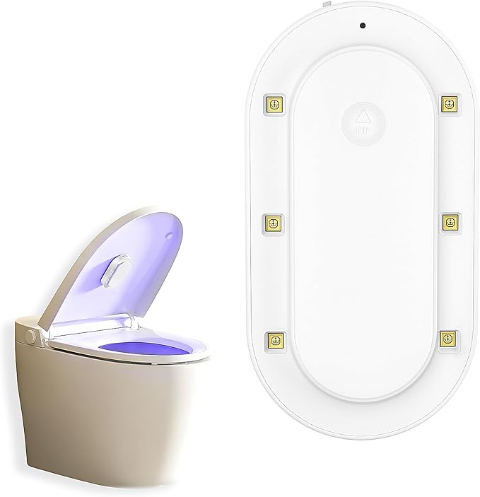 Toilet Sanitizer Box 6 Lights Auto Cleaning In Circle Reduce Odors Rechargeable Easy To Install Home/Hotel