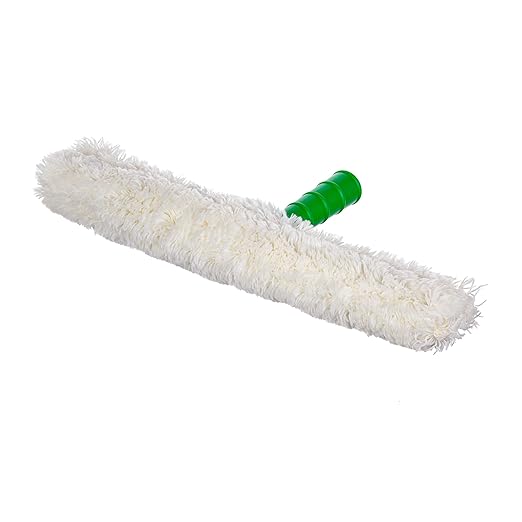 Unger Commercial Original StripWasher® Complete Window Washing Sleeve with T-Bar Handle (Case of 10), 14" (35 cm), White/Green – Ideal for Cleaning Windows, Screens, and Dusting WC350