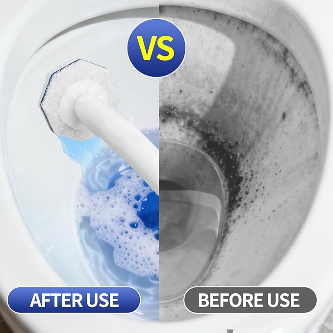 30 Count Toilet Wand Refills, 5X Cleaning Power, High-Density Disposable Brush Heads, Compatible with Clorox Toilet Wand - No Falling Apart