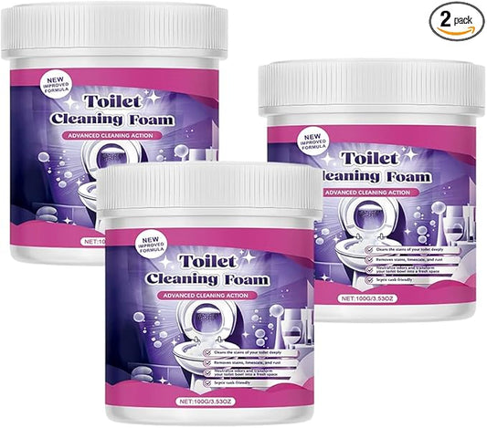 2026 Upgrade Fizz Clean Toilet Cleaner, Fizz Toilet Cleaning Foam, Fizz Cleaning Powder, Fizz Clean Foam Cleaner, Touch Free Foaming Foaming Powder – Bathroom Toilet Cleaning Powder (3pcs)