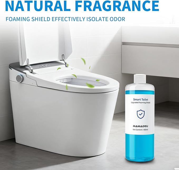 MAMADOU Toilet Foaming Shield 480ml 2Pack For Smart Toilet Cleaner Splash Control Deodorizing Foam Agent Stain-Resistant Easy Cleaning For Fresh Comfortable Bathroom Environment