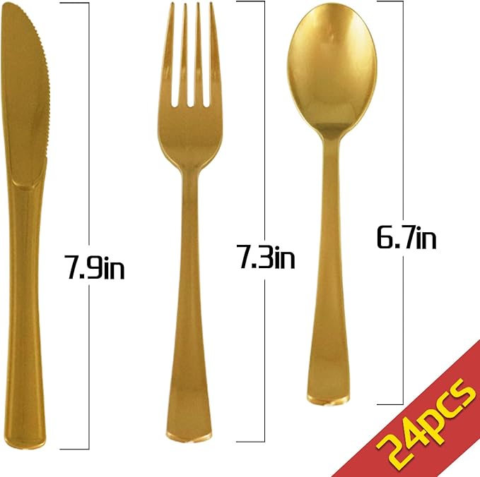 168Pcs Red and Gold Party Decorations, Red Plates and Napkins Party Supplies Serve 24, for Birthday Chinese New Year, Valentines, Mardi Gras