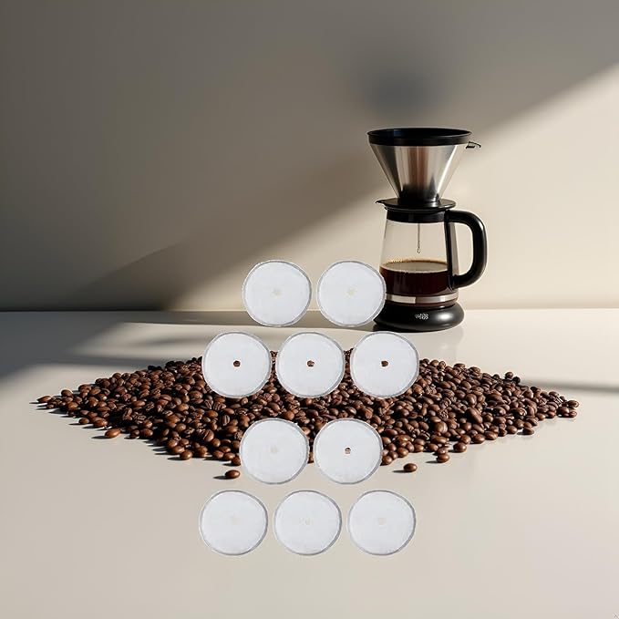 10 Pcs Universal French Press Filter Screen 3" 304 Stainless Steel French Press Filter Replacement Useful and Professional Coffee Filters,Reusable Coffee Filters,Paper and Plastic Household Supplies