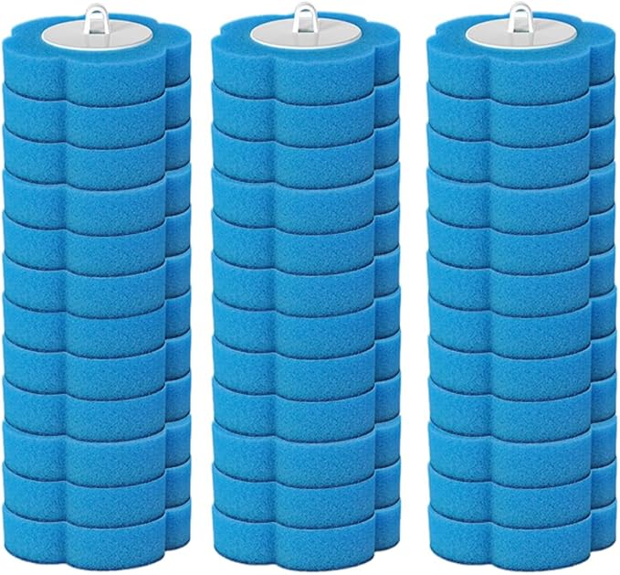 Disposable Toilet Cleaning System: Toilet Brush & Holder Kit with 18PCS Pre-Soaked Cleaner Wall-Mount Scrubbing Toilet Brush Bathroom Cleaning Kit (36-Pack Marine Brush Head)