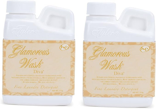 Tyler Glamorous Wash 4 ounce Fine Laundry Detergent Pack of 2, Diva