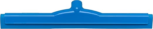 SPARTA 4156714 Plastic Floor Squeegee, Shower Squeegee With Double Foam For Window, Glass, Shower Door, Floor, Windshield, 18 Inches, Blue, (Pack of 6)